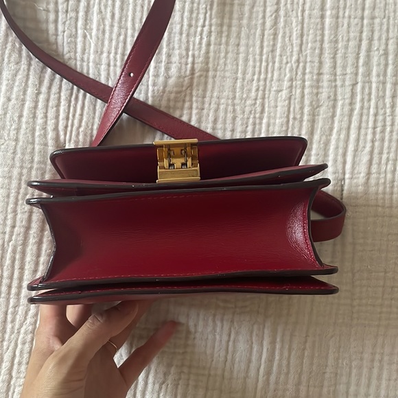 Celine mini box bag in red - Picture 9 of 13